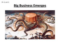 Big Business Emerges - Fallbrook High School