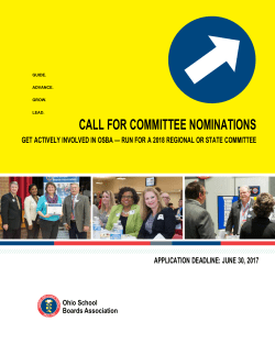 2017 Call for Committee Nominations packet (includes form)