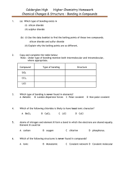 Compounds and Intermolecular Bonds