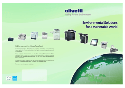 Olivetti Environment Brochure August 09:Layout 1.qxd