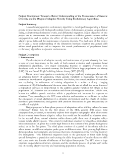 Toward a Better Understanding of the Maintenance of Genetic