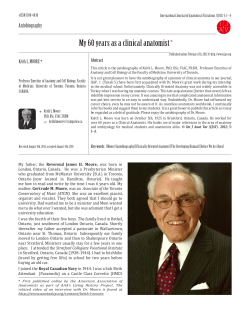 My 60 years as a clinical anatomist