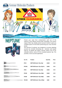 Neptune Barrier Tips