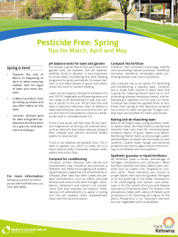 Pesticide Free: Spring