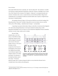 Harvard Indians Some people dislike Harvard men on principle, and