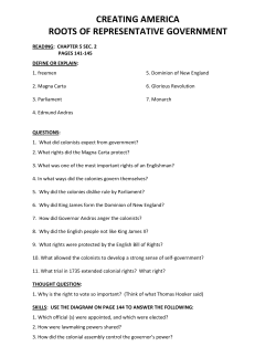 creating america roots of representative government