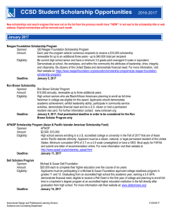 CCSD Scholarships - Advanced Technologies Academy