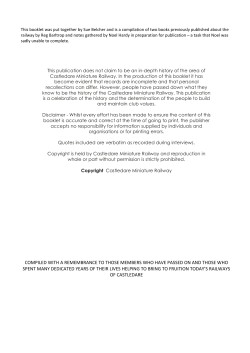 History of CMR - Castledare Miniature Railway