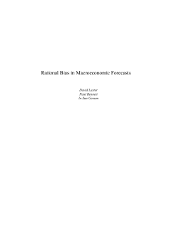 Rational Bias in Macroeconomic Forecasts