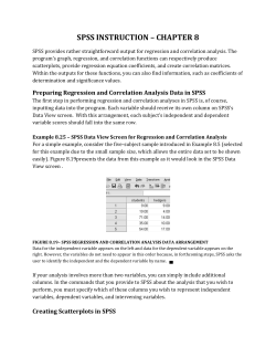 SPSS INSTRUCTION &ndash; CHAPTER 8