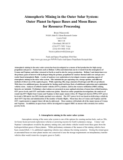Atmospheric Mining in the Outer Solar System