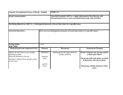 How can you distinguish elements of texts that relate to a specific