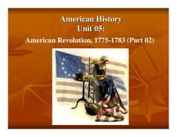 American History Unit 05: