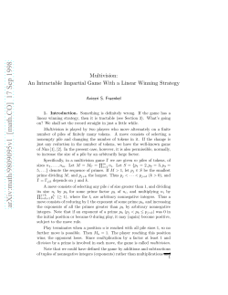 arXiv:math/9809095v1 [math.CO] 17 Sep 1998