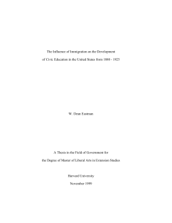 The Influence of Immigration on the
