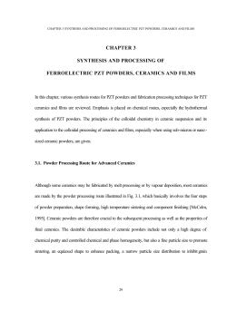 chapter 3 synthesis and processing of ferroelectric