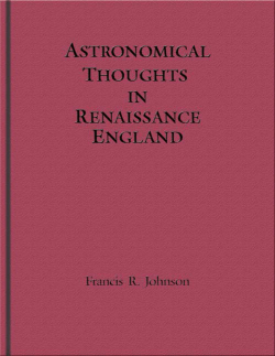 Astronomical Thought in Renaissance England