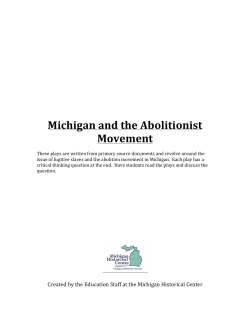 Michigan and the Abolitionist Movement