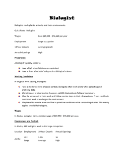 Biologist - University of Alaska Anchorage