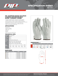 SPECIFICATION SHEET 68-101