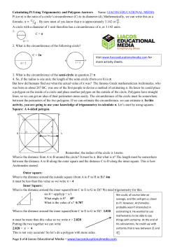 Calculating Pi Using Trigonometry and Polygons