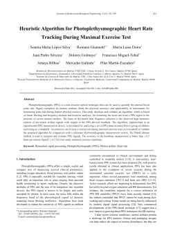 Heuristic Algorithm for Photoplethysmographic Heart Rate Tracking
