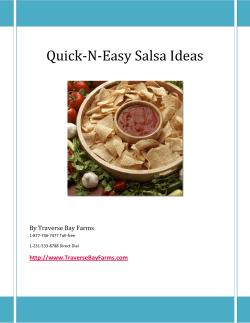 Quick-N-Easy Salsa Ideas
