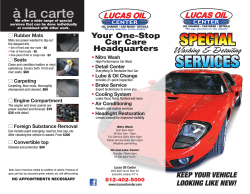 special services - Lucas Oil Center