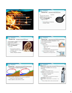 heat transfer - University of South Alabama