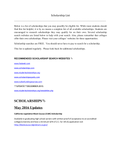 Scholarship List