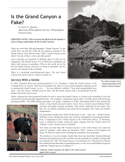 Is the Grand Canyon a Fake?
