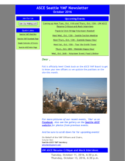 October - ASCE Seattle Chapter