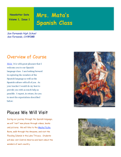 Mrs. Mata`s Spanish Class