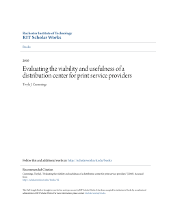 Evaluating the viability and usefulness of a distribution center for