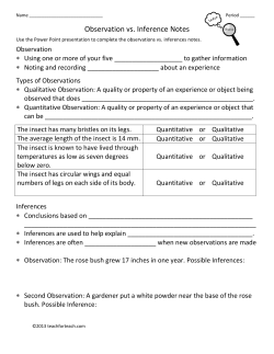 Quantitative Observation