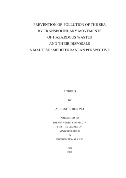 prevention of pollution of the sea by transboundary