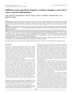 Diffusion tensor anisotropy magnetic resonance