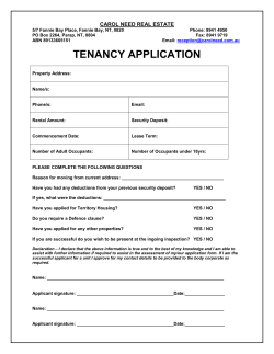 Application Form - Carol Need Real Estate