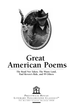 American Poems - Prestwick House