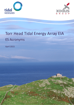 Environmental Statement: Acronyms