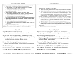 DSM-IV TR - The Institute for Behavior Change
