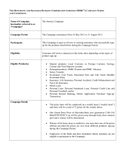 THE HONGKONG AND SHANGHAI BANKING