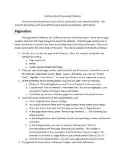 Common Word Processing Problems