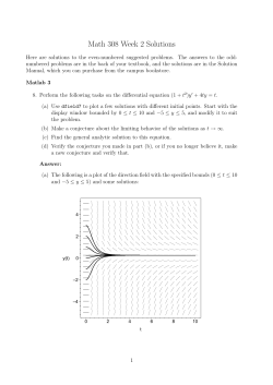 Math 308 Week 2 Solutions
