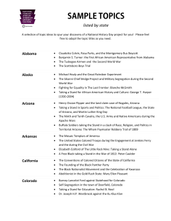 listed by state - National Museum of African American History and