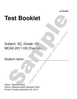 Test Booklet