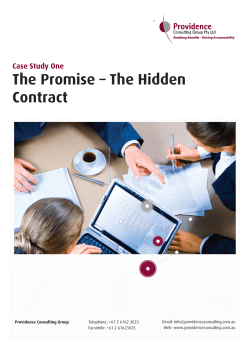 The Promise – The Hidden Contract