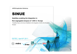 SINUE - ESA`s ARTES Applications