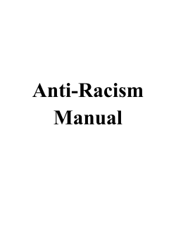 Anti-Racism Workshop Manual for High School Students