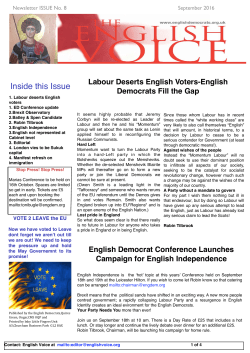 E.V. Conference - English Democrats